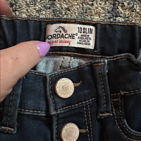 Girls 10 slim jeans - 6 pair - Picture 5 of 14